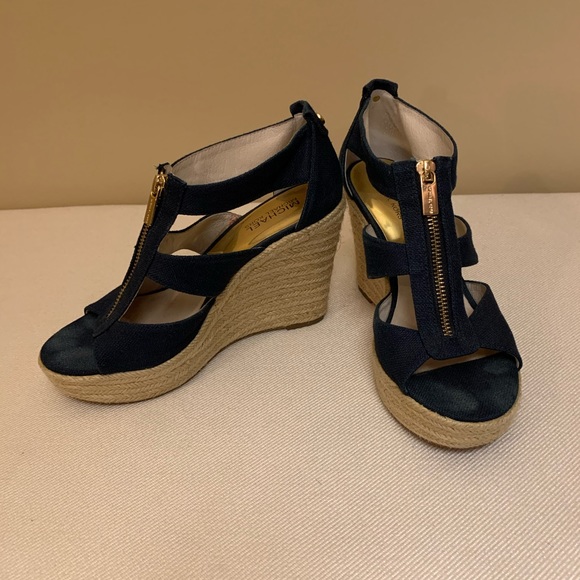 Michael Kors Shoes - Michael Kors Zipper Wedges